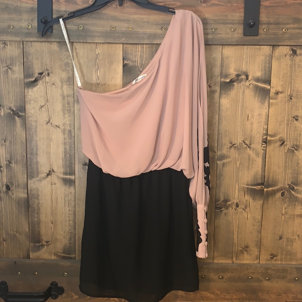 Mauve/Black Dress